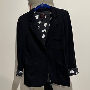 Material Girl Heart Skull Blazer